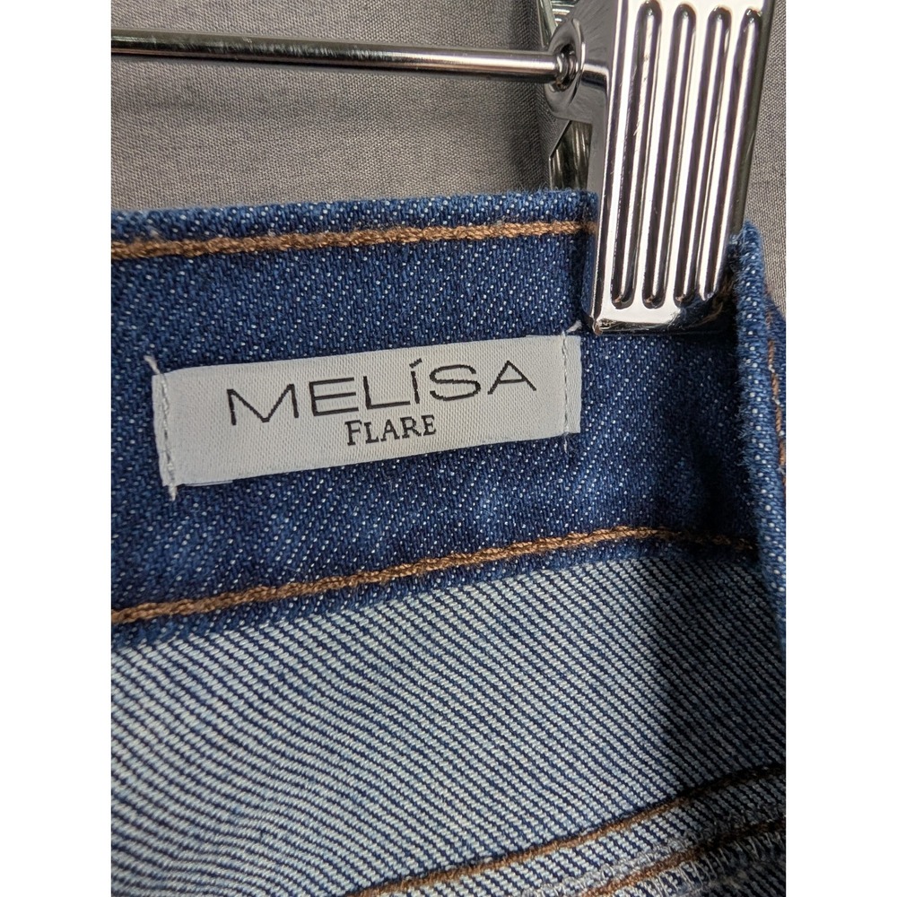 Sofia Jeans by Sofia Vergara Melisa Flare High Rise Blue Denim Jeans 16 - Picture 7 of 9